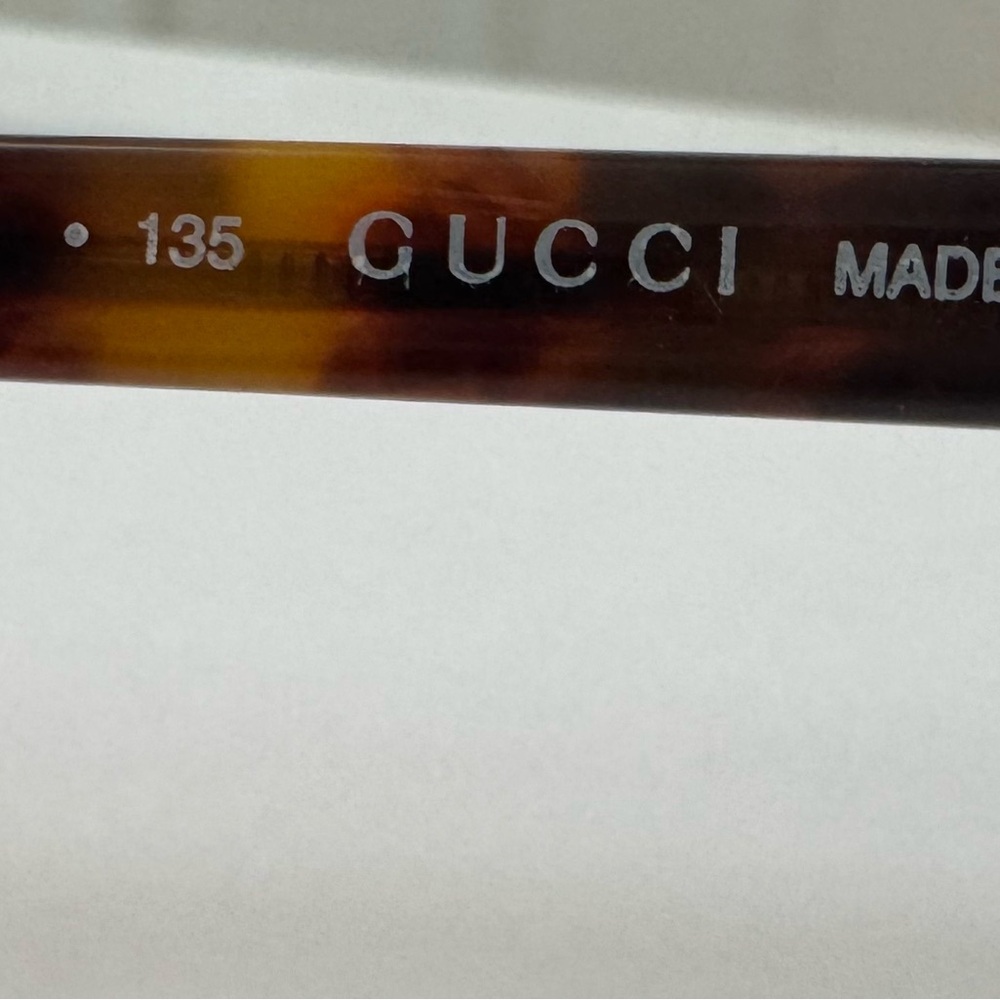 Gucci Women's Brown Frame Sunglasses with Gray Lenses - Picture 4 of 6